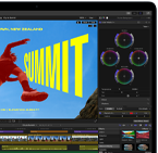 Pantalla de una MacBook Air que muestra una edición de video para demostrar las capacidades del chip M5