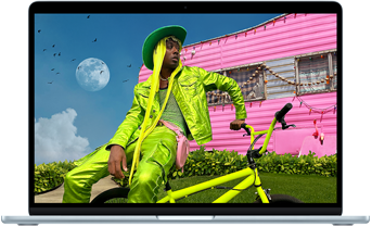 Imagen de una MacBook Air que muestra la pantalla Liquid Retina