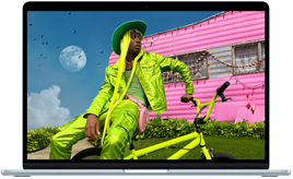 Imagen de una MacBook Air que muestra la pantalla Liquid Retina