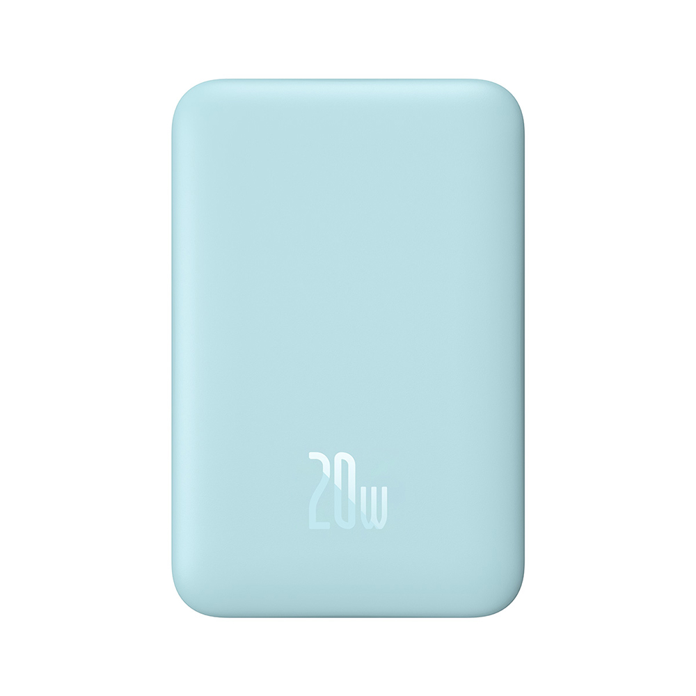 bateria portatil baseus 10000 mah magnetica azul                      
