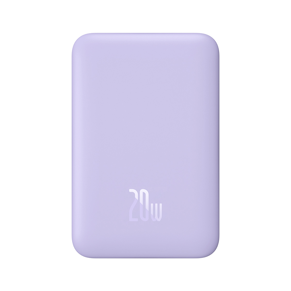 bateria portatil baseus 10000 mah magnetica violeta                   