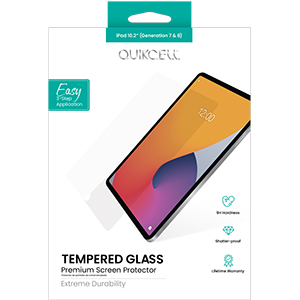 Mica Quikcell Tempered Glass iPad 7-8-9 10.2" Transparente