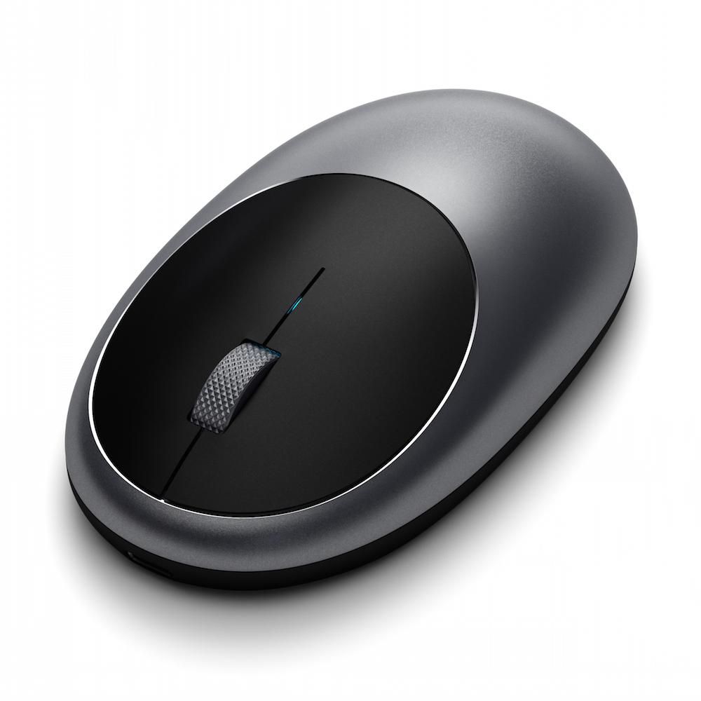 mouse satechi m1 inalámbrico gris espacial                            