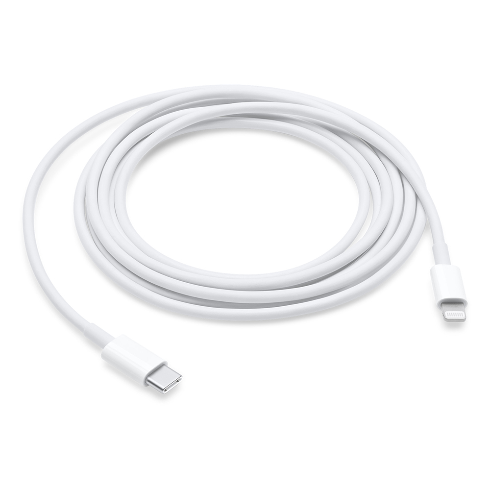 Cable Apple MQGH2AM/A USB-C a Lightning 2 m
Conecta tu iPhone, iPad o iPod con conector Lightning al puerto USB-C o Thunderbolt 3 (USB-C) de tu Mac para sincronizarlos y cargarlos, o a tu iPad con puerto USB-C para cargarlos.

También puedes usar este cable con tu adaptador de corriente USB-C de 18 W, 20 W, 29 W, 30 W, 61 W, 87 W o 96 W de Apple para cargar tu dispositivo iOS, e incluso aprovechar la funcionalidad de carga rápida en algunos modelos de iPhone y iPad.