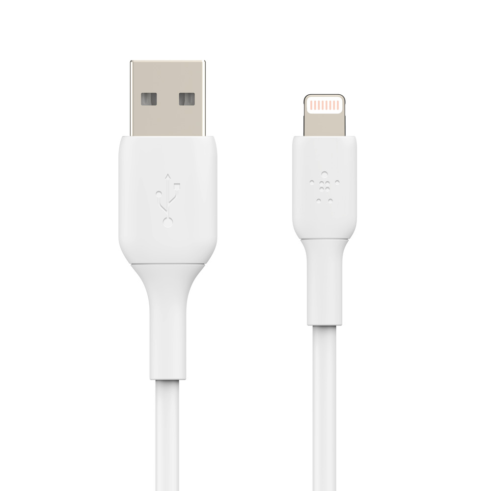 cable belkin caa001bt1mwh lightning a usb-a 1.0 m blanco              