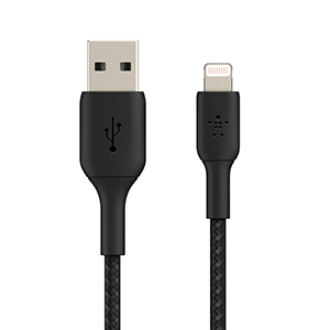 Compra Cable Belkin CAA002BT1MBK Lightning a USB-A Trenzado 1.0 m Negro