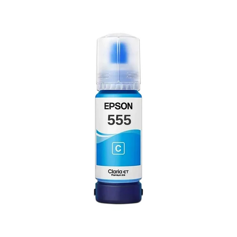 botella de tinta epson t555220 azul                                   