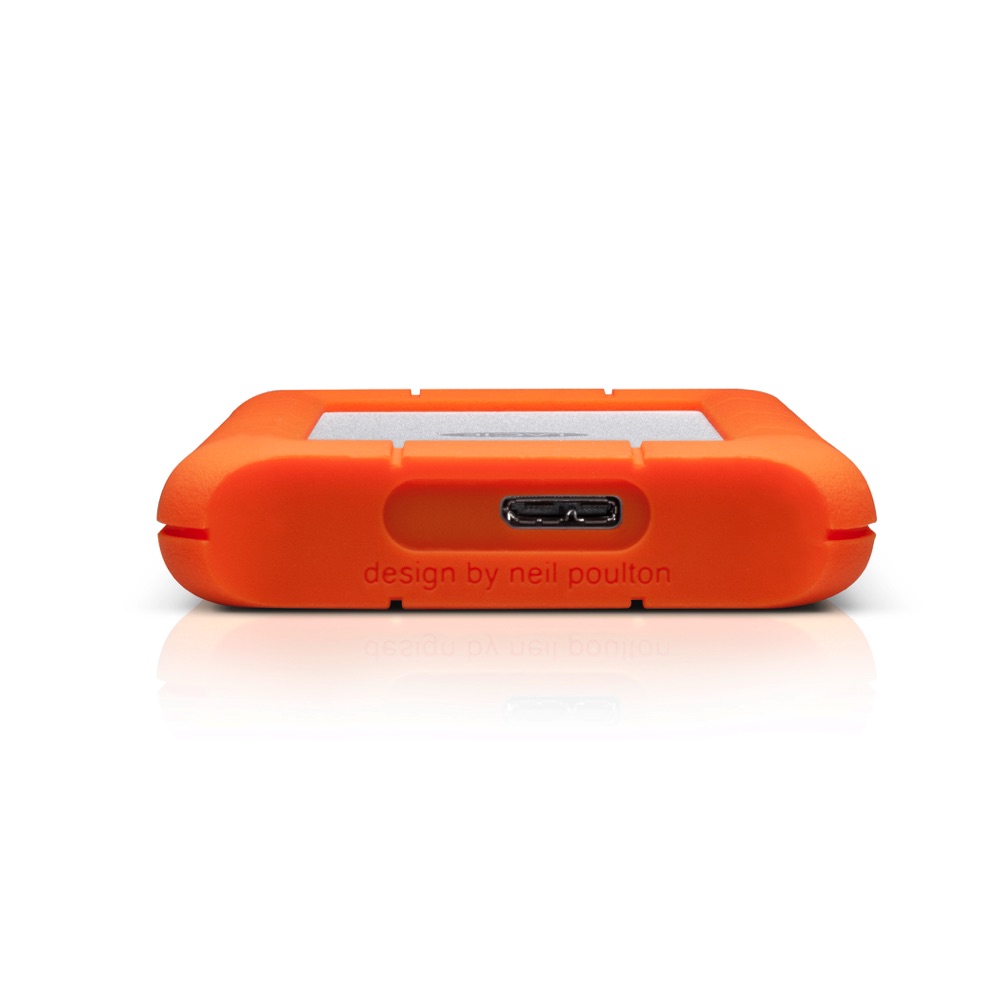Disco Duro LaCie 1TB Rugged Mini USB 3.0/2.0
Con su diseño icónico naranja y factor de forma segura, el Rugged es una excelente opcion.
Soporta choques, caídas de hasta 4 pies, resistente al polvo y al agua para uso en todo terreno
Para compatibilidad con Mac.  Protección de contraseña incorporada; La velocidad máxima es de 130 MB por segundo. Utiliza USB 3. 0, que es hasta 4 veces más rápido que USB 2. 0 (USB 2. 0 compatible)

