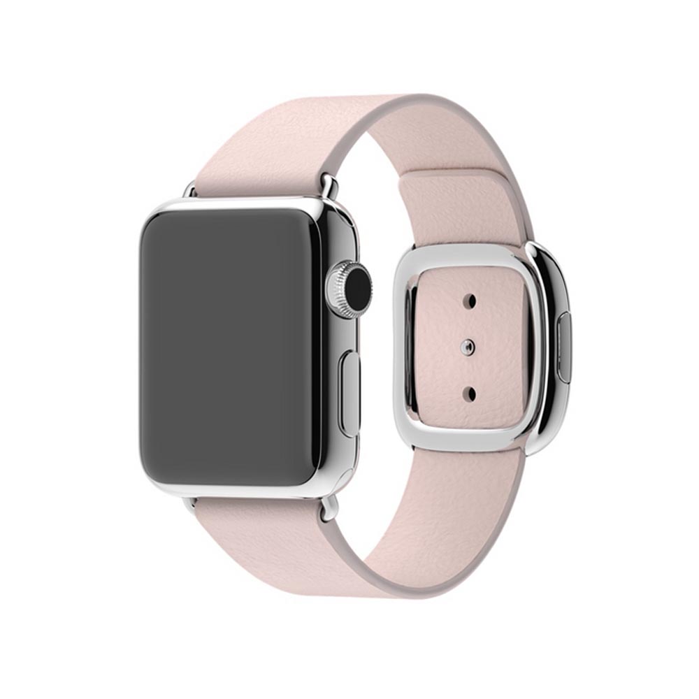 correa apple rosa claro hebilla moderna para caja de 42-41-40 mm s    