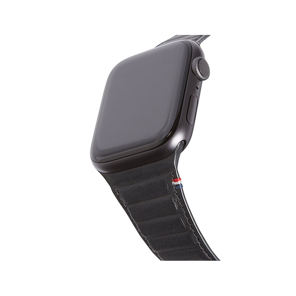 correa decoded d9aw apple watch 46-45-44mm piel negro                 