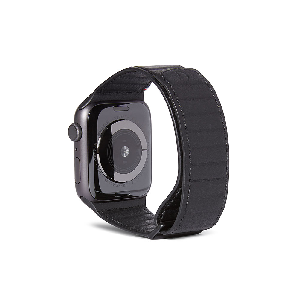 correa decoded 122033 apple watch 49-46-45-44mm piel negro            