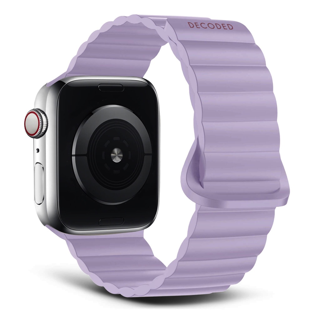 correa decoded apple watch 42-41-40 mm silicón lavanda                