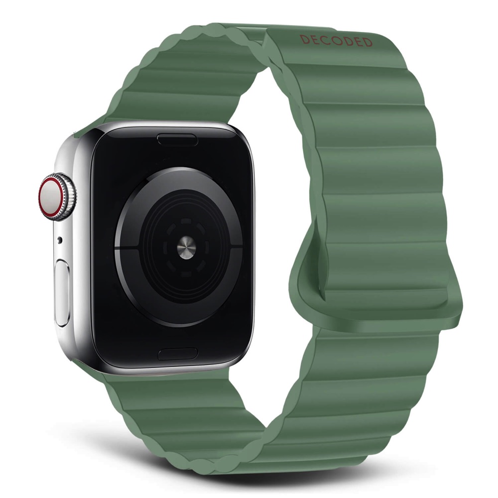 correa decoded apple watch 49-46-45-44mm silicón verde                
