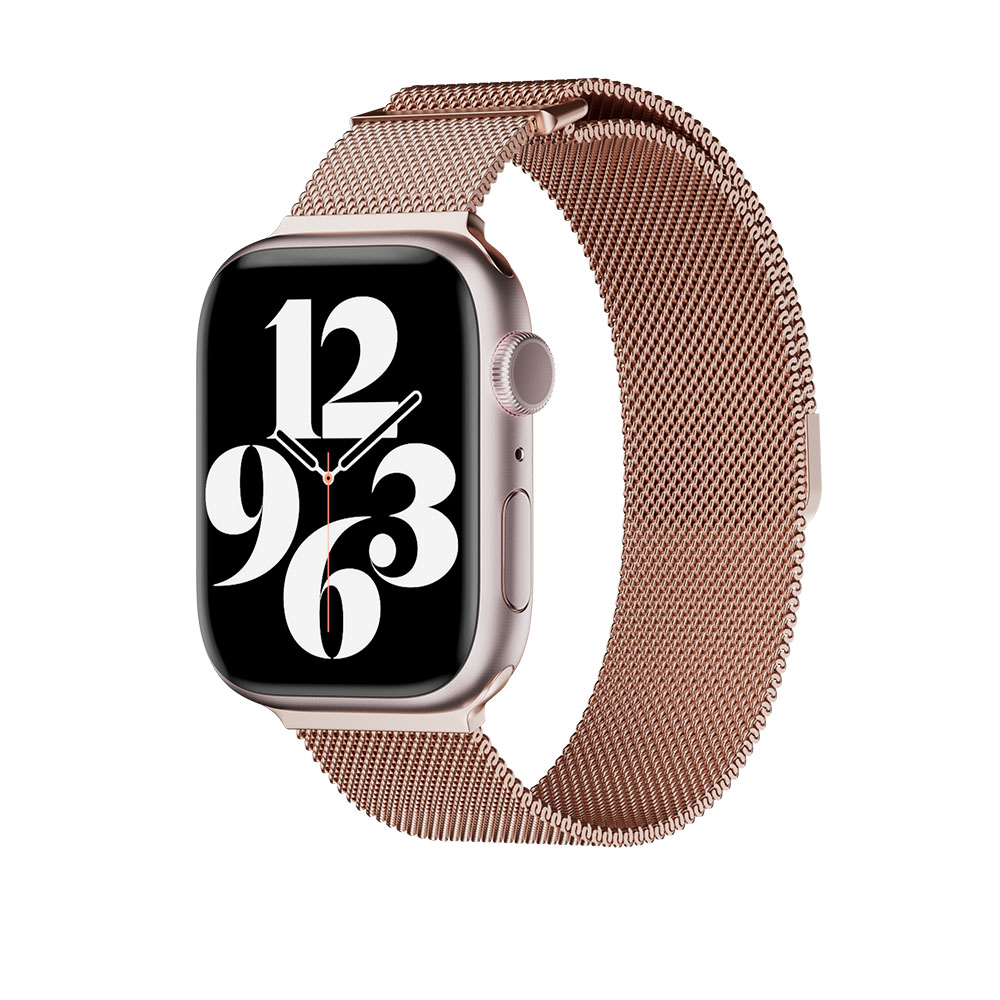 correa mageasy milanese watch ultra s4-10  49-46-45-44 mm oro rosa    