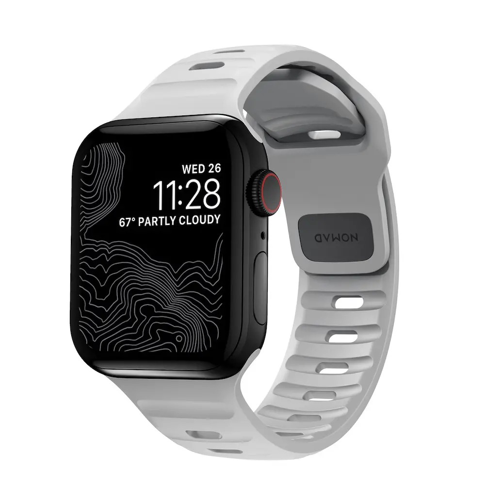 correa nomad sport apple watch 46-45-44mm gris                        