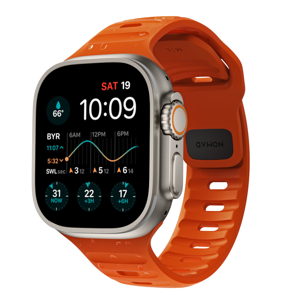 correa nomad sport apple watch 49-46-45-44mm naranja                  