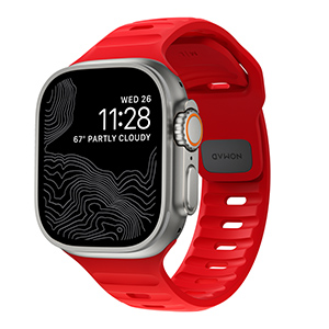 Correa Nomad Sport Apple Watch 44-45mm 49mm Ultra Rojo