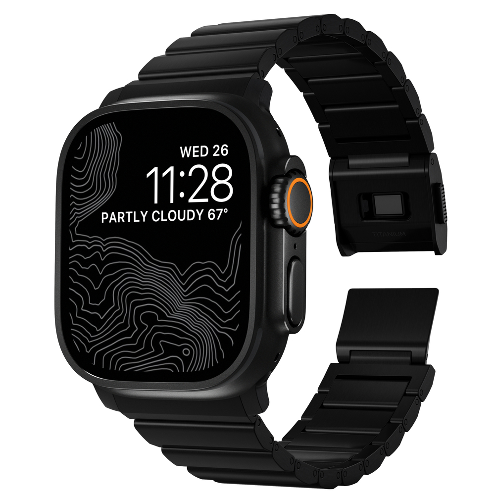 correa nomad titanium apple watch 49 46 45 mm negro MacStore Online - Main Image