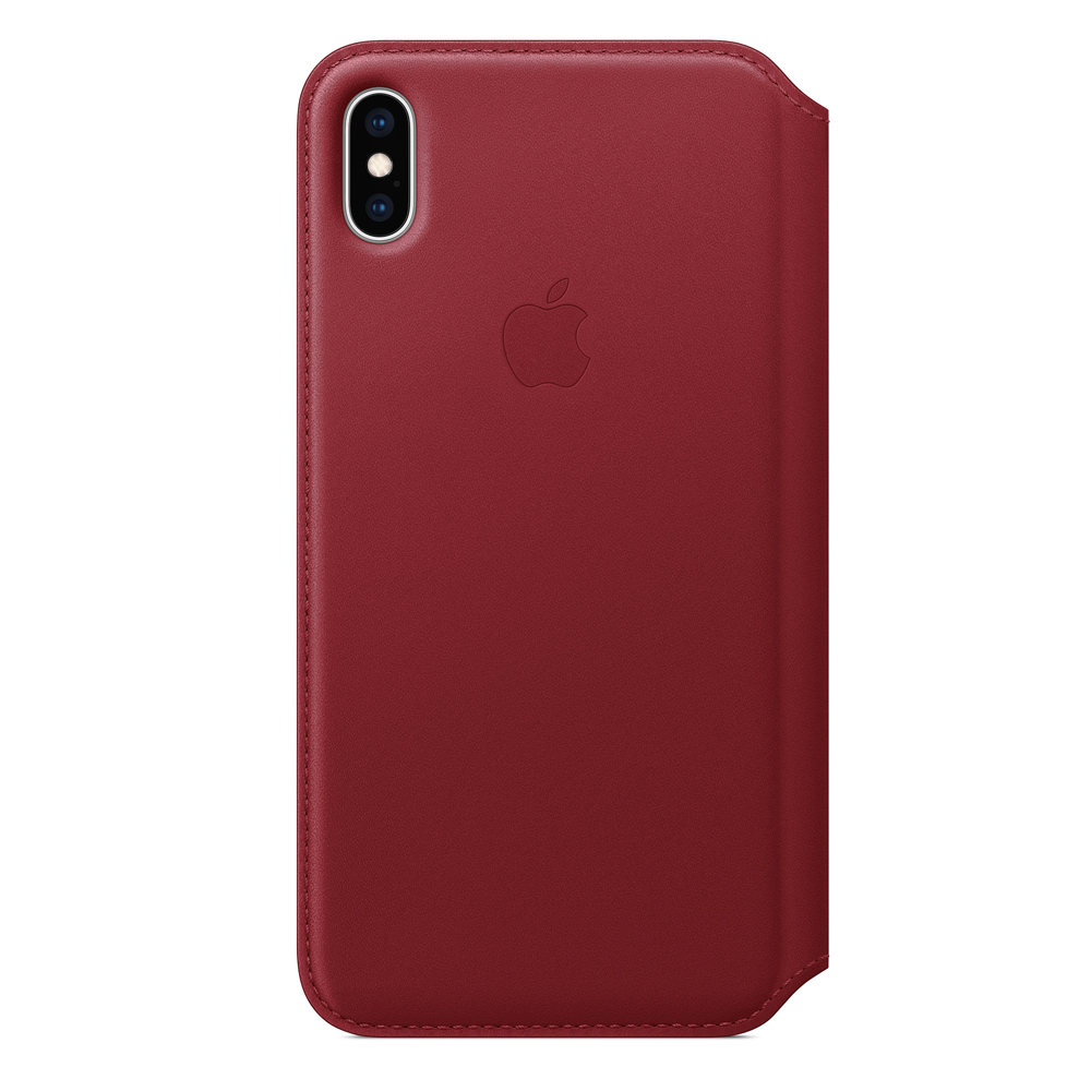 funda apple iphone xs max piel folio (product)red                     