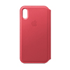 Funda Apple iPhone XS Max Piel Folio Rosa Peonia                      
