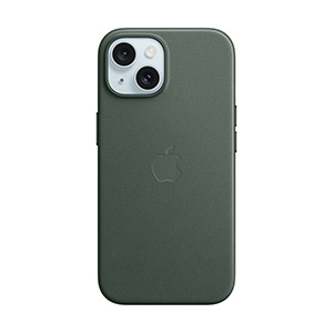 Funda Apple iPhone 15 MagSafe FineWoven Verde Conifera                