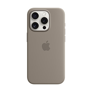 Funda Apple iPhone 15 Pro MagSafe Silicon Arcilla                     