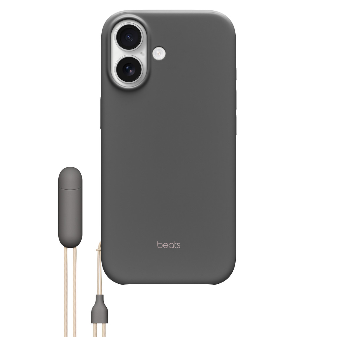 funda beats horizontal iphone 17 magsafe correa gris granito          