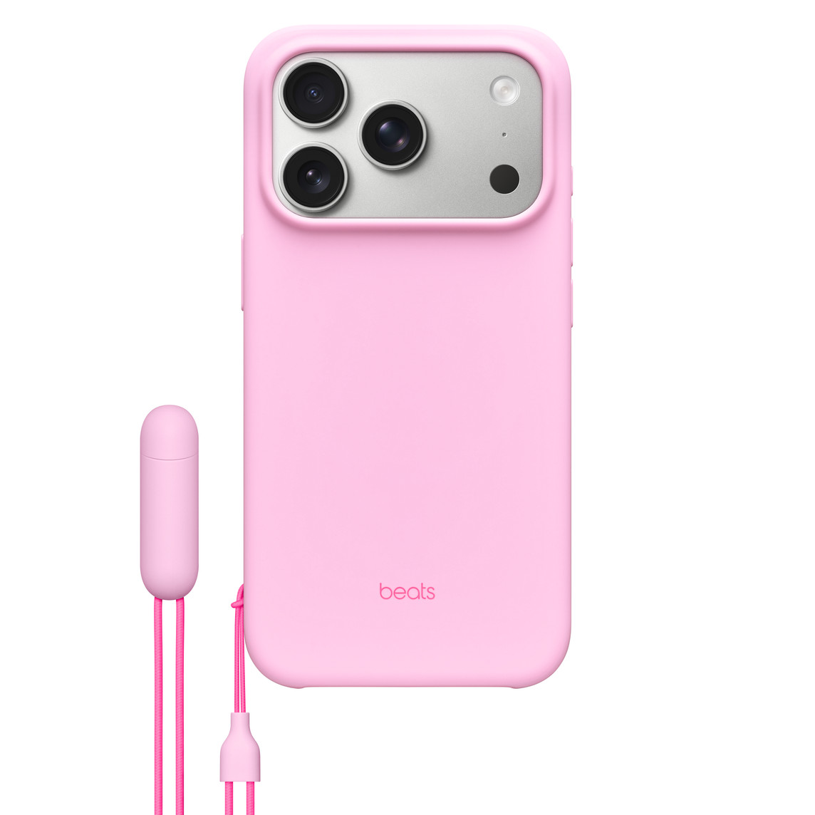 funda beats horizontal iphone 17 pro magsafe correa rosa mineral      