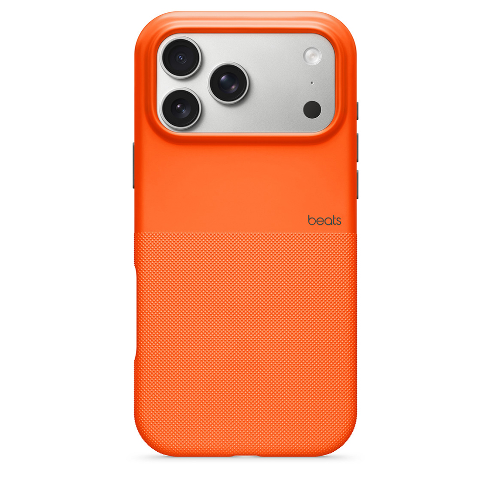 funda beats iphone 17 pro max alta protección magsafe naranja sierra  