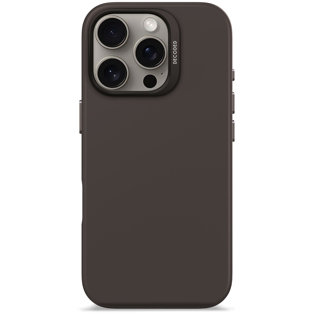 funda decoded iphone 16 pro silicon magsafe negro                     