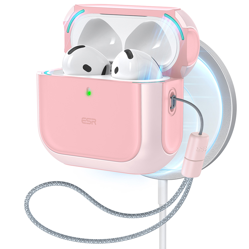 funda esr hybrid case airpods 4 rosa                                  