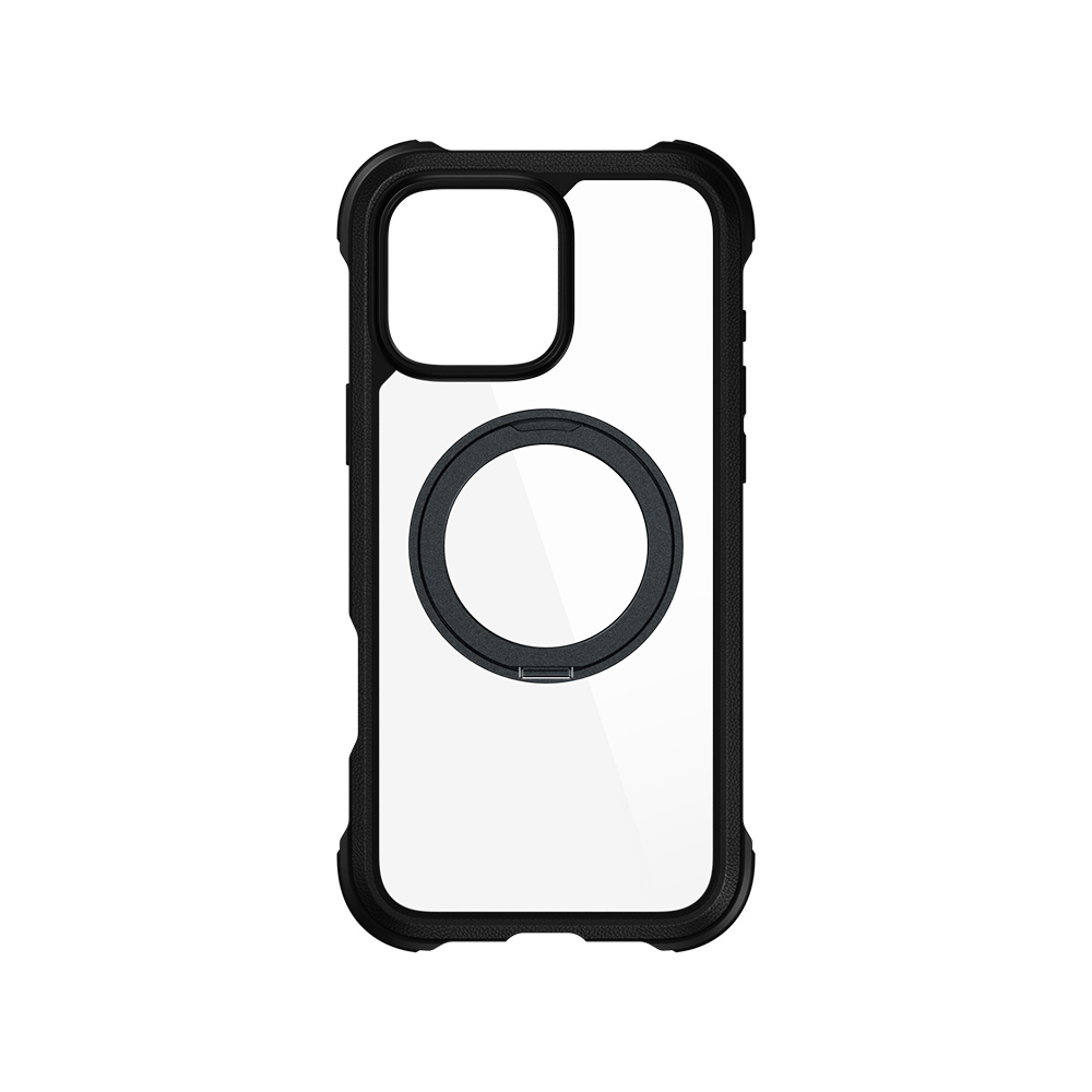 funda mageasy odyssey iphone 16 pro max soporte magnético 360 negro   