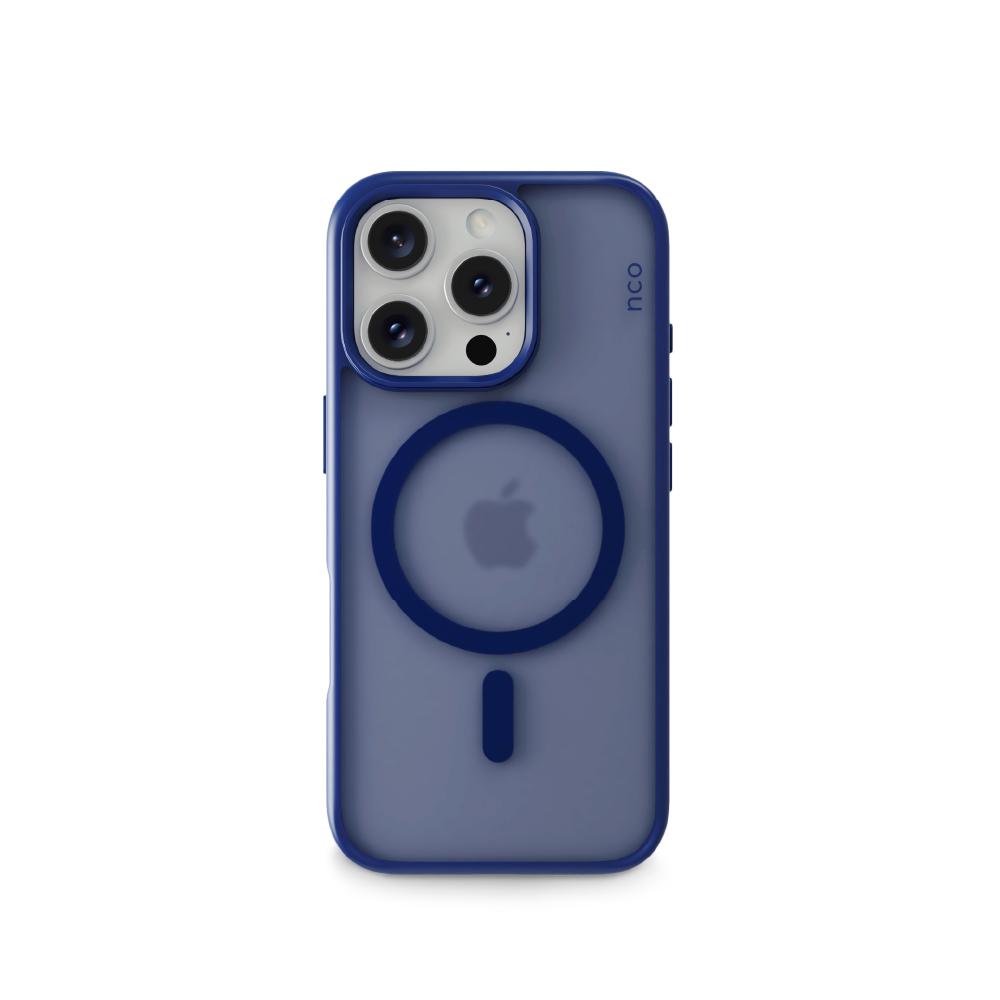 funda nco safecase lite iphone 16 pro magsafe azul                    