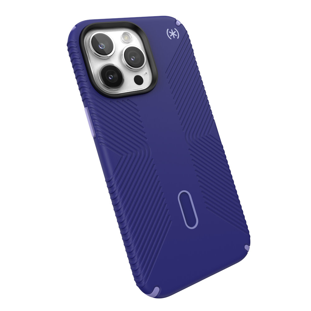 funda speck presidio2 grip iphone 15 pro max magsafe clicklock azul c 