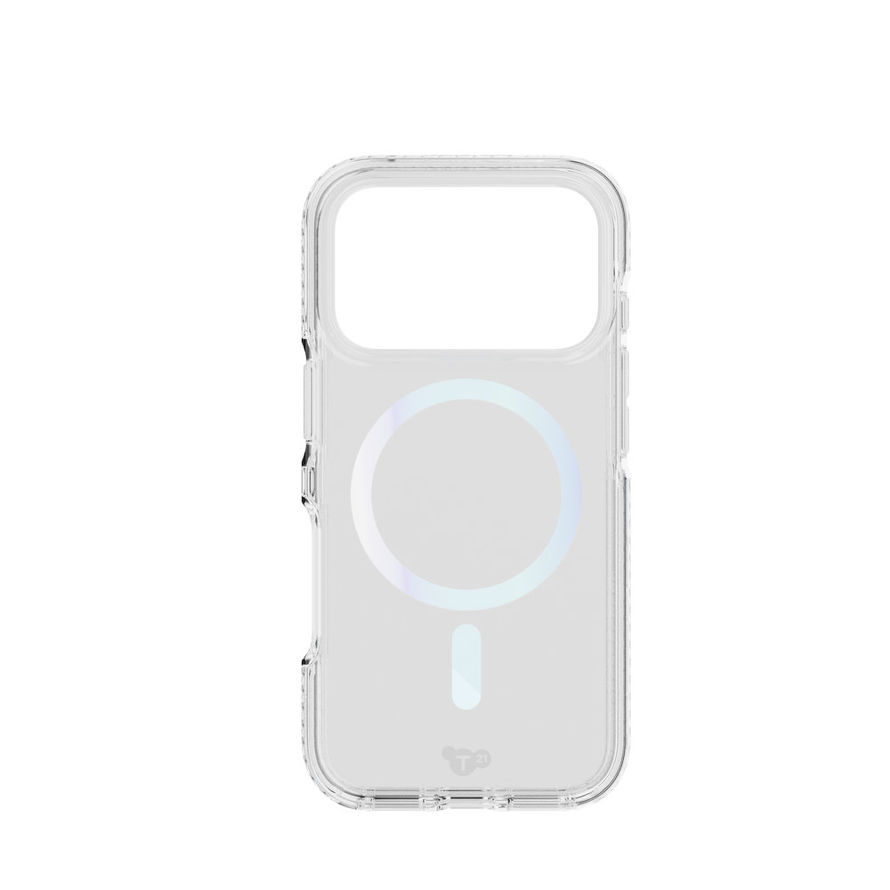 funda tech21 evocrystal iphone 17 pro magsafe tornasol                