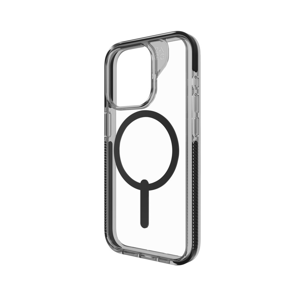 Funda Zagg Santa Cruz Snap iPhone 15 Pro Magsafe Transparente / Negro  MacStore Online