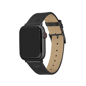 Correa Lacoste 2050026 Apple Watch 42-44-45mm Piel Negro