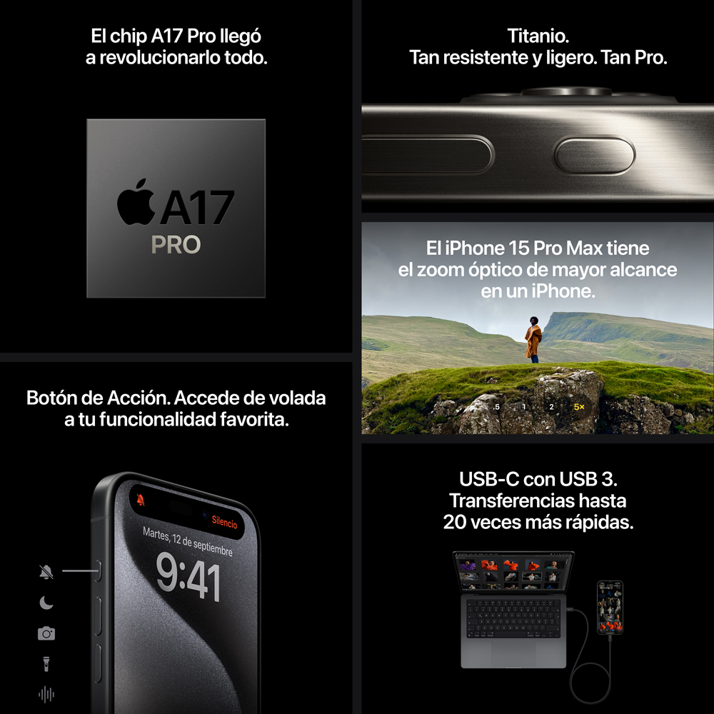 iPhone 15 - 128GB - Negro