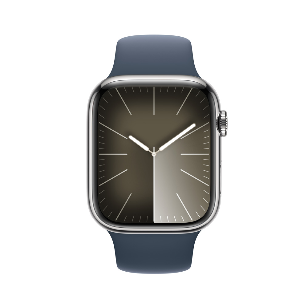 Comprar apple watch s9 plata azul tormenta acero inox 45 mm gps