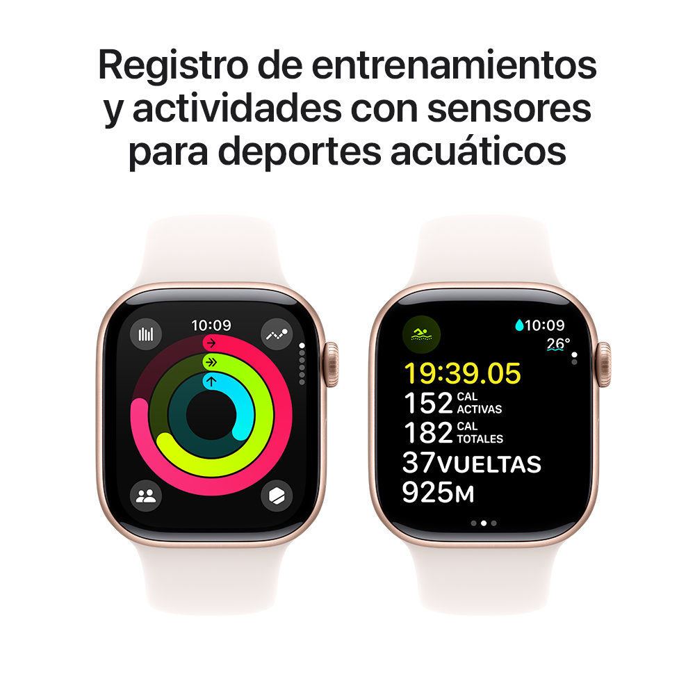 Comprar apple watch s10 oro rosa rosa rubor aluminio 42 mm gps s m