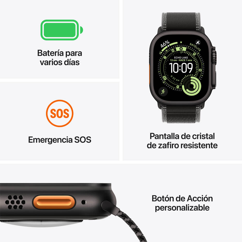 Comprar apple watch ultra negro negro titanio 49mm gpscell m
