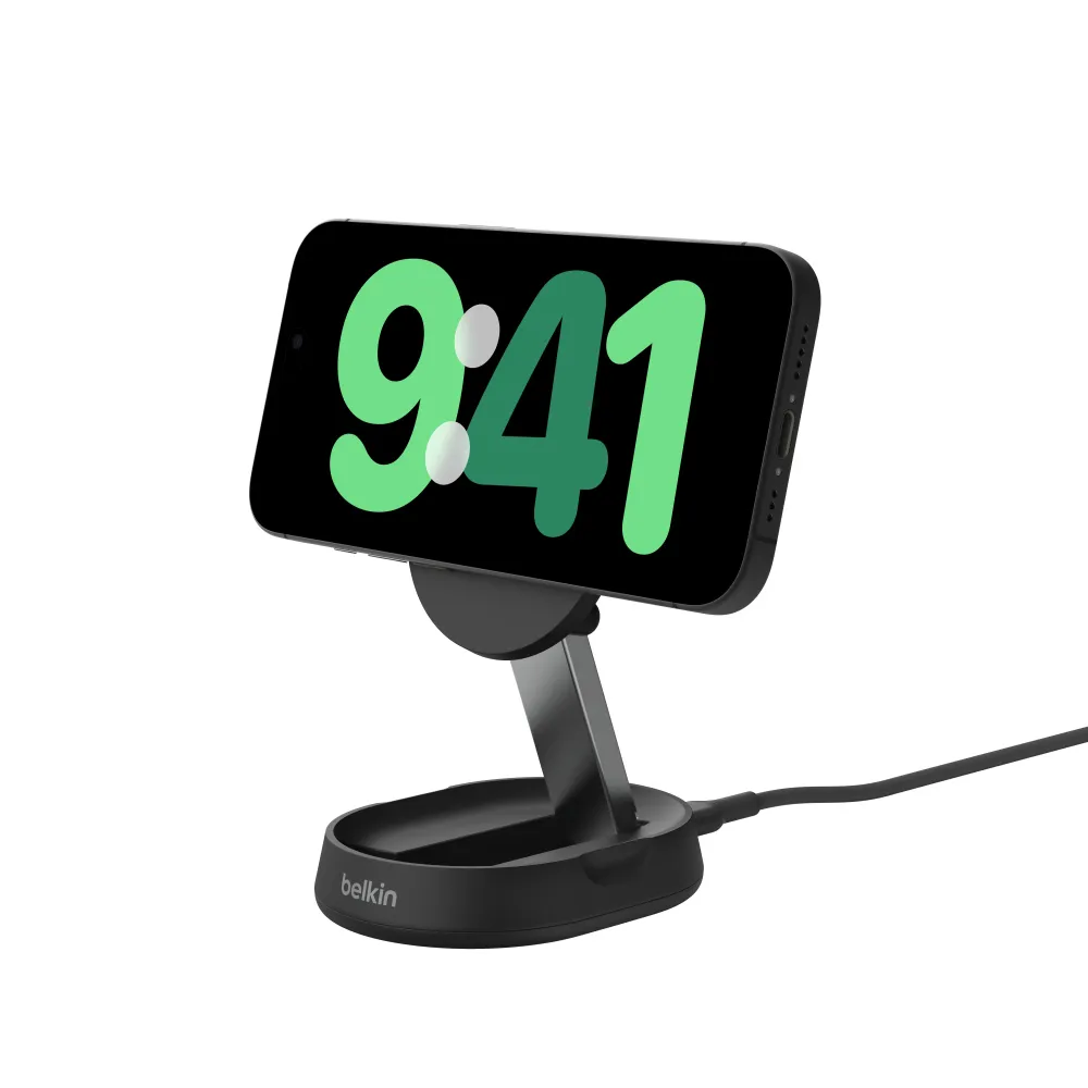 Comprar base de carga belkin wia008ttbk inalambrico qi2 15w pad stand negro | MacStore Online