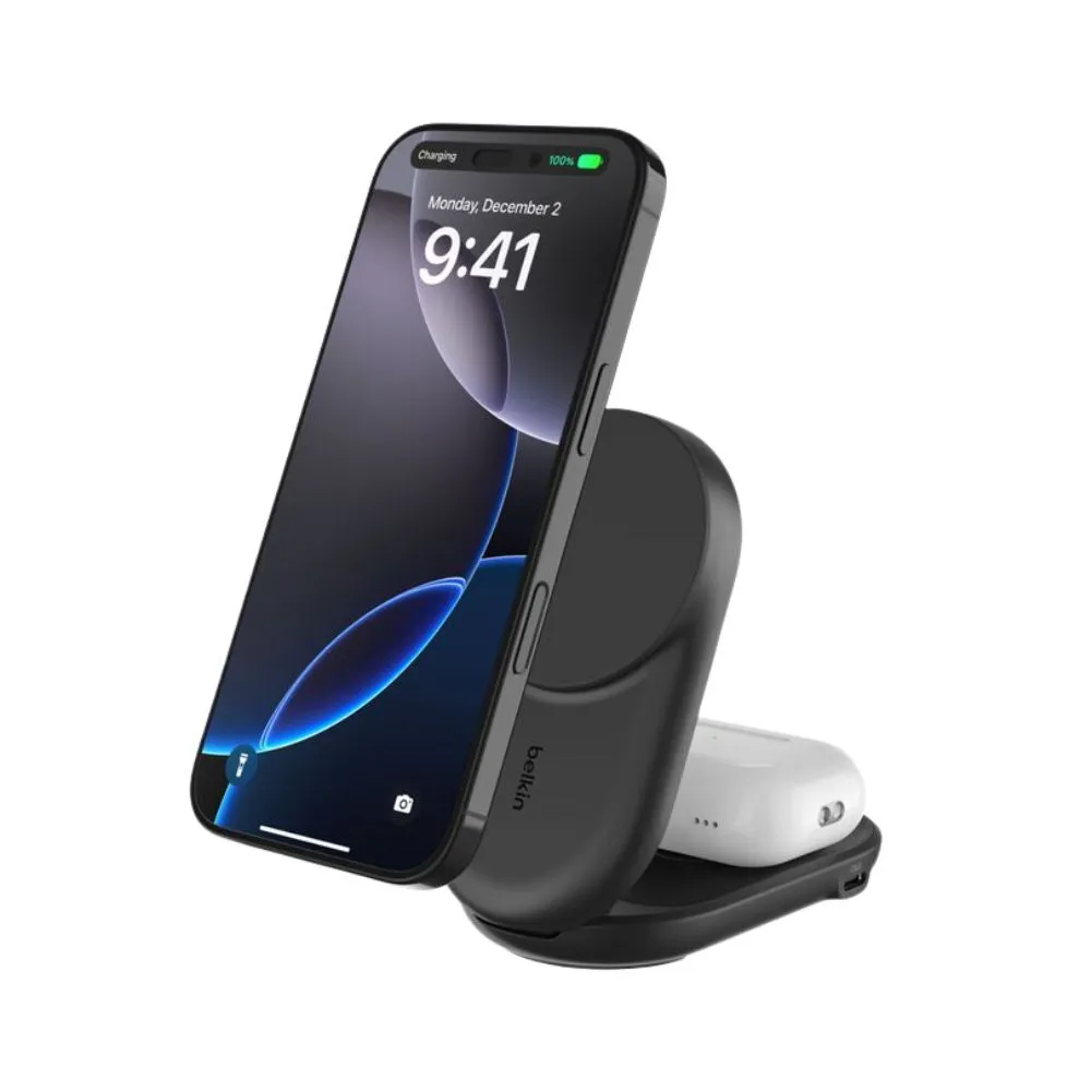 Comprar base de carga belkin wiz039ttbk magnetica 2 en 1 negro | MacStore Online