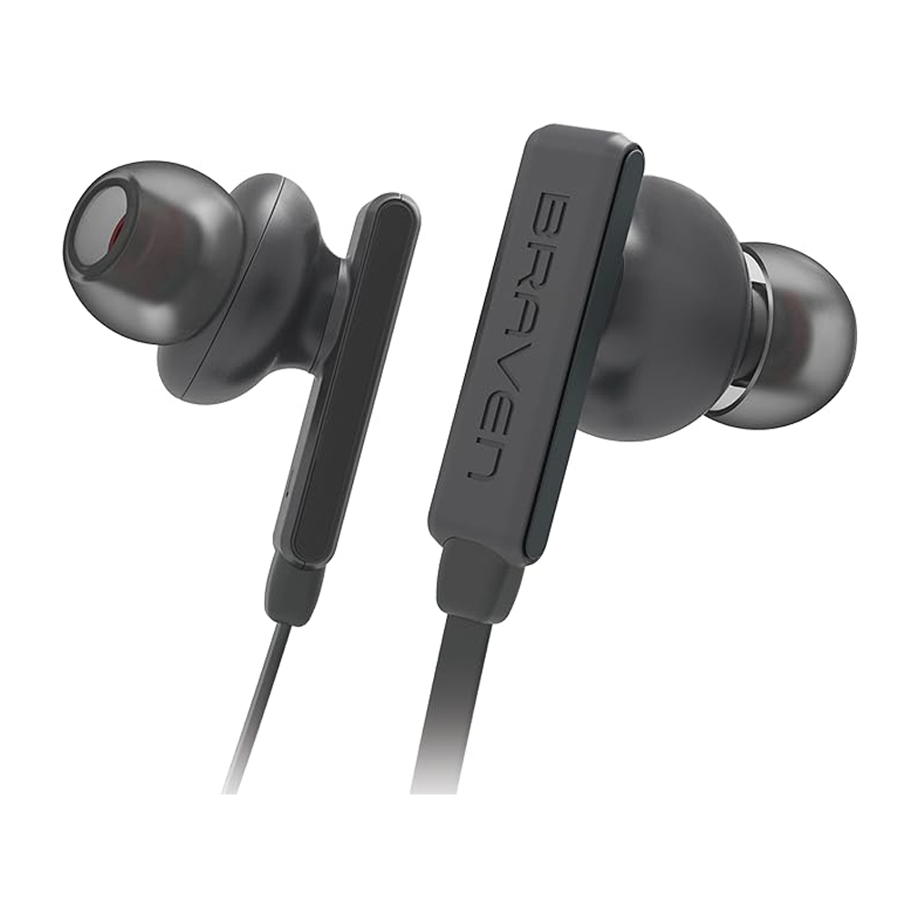 audífonos braven bfsgr inalámbricos gris                              