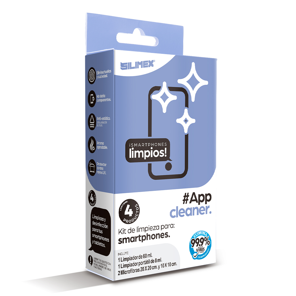 kit de limpieza para tablets y smarphones silimex app cleaner         
