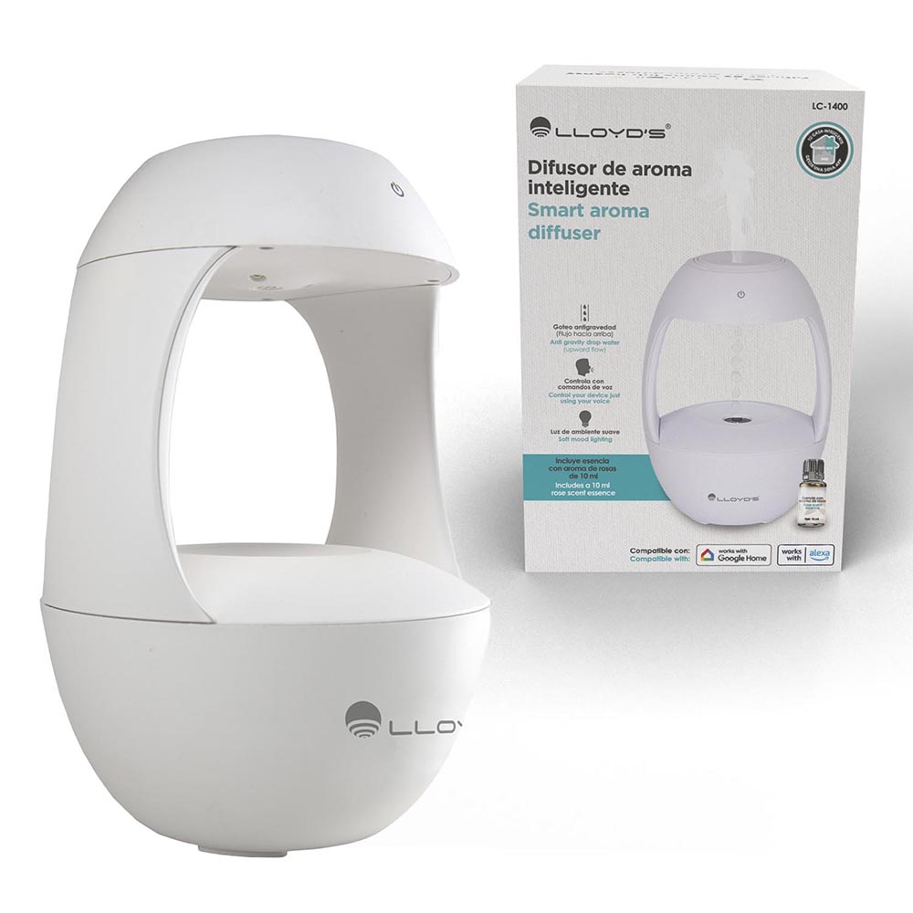 difusor de aromas lloyd's lc-1400 goteo wifi blanco                   