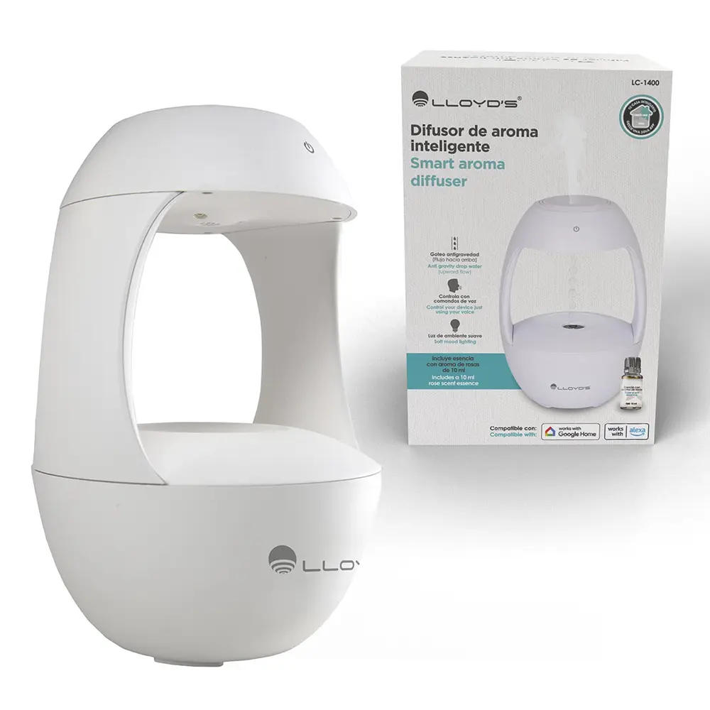 Comprar difusor de aromas lloyds lc 1400 goteo wifi blanco | MacStore Online