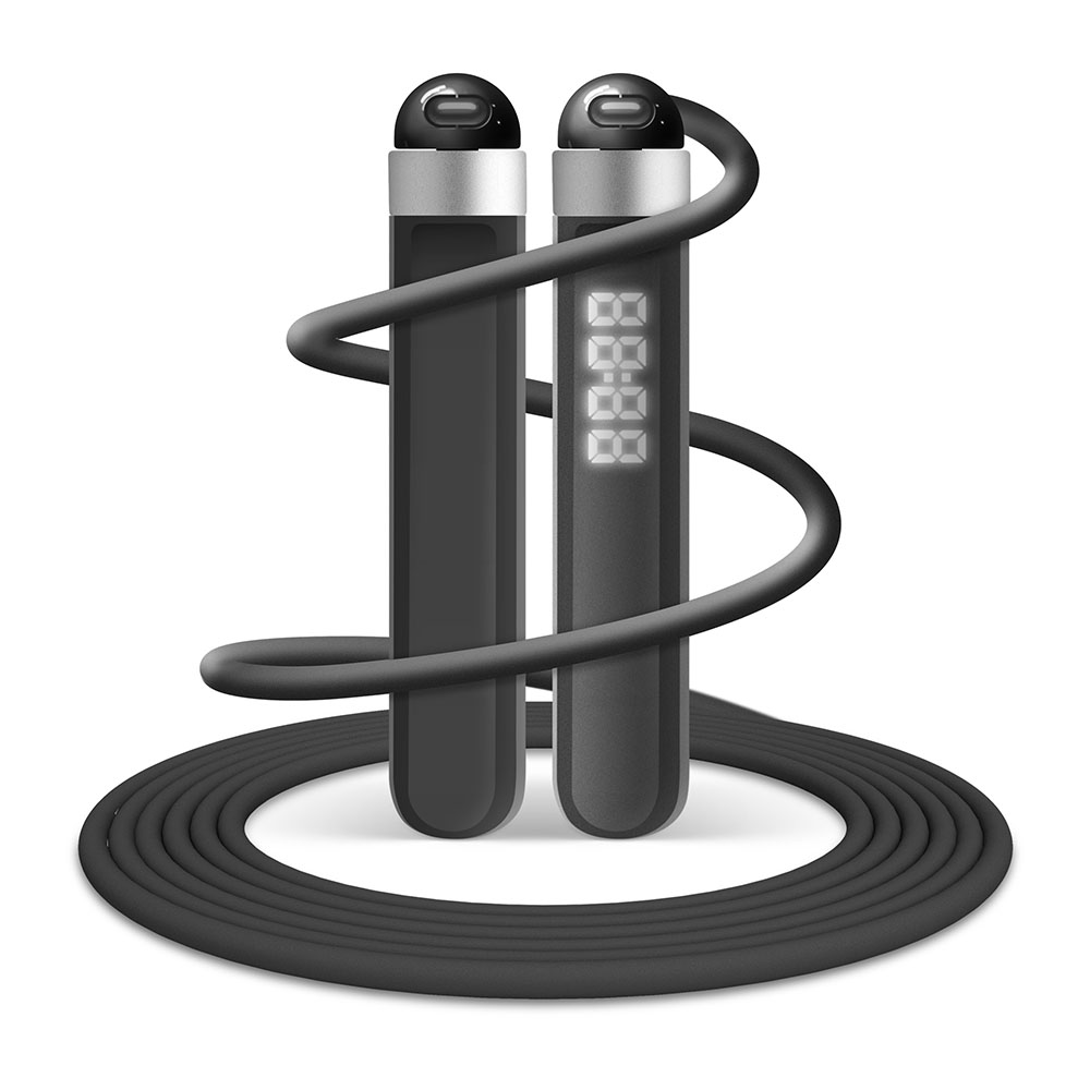 cuerda para saltar lloyd´s lc-1372 display digital wifi negra         