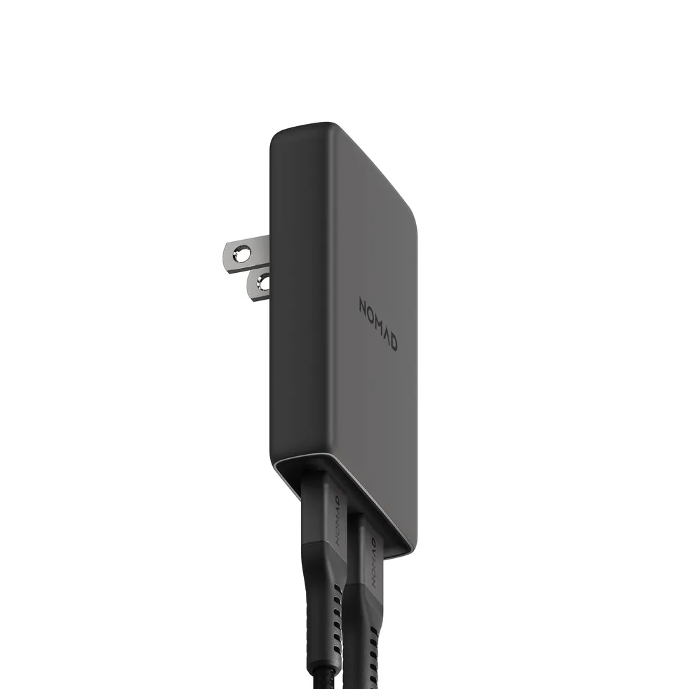 Comprar cargador nomad nm01187585 de pared slim 2 usb c pd 65 w negro | MacStore Online