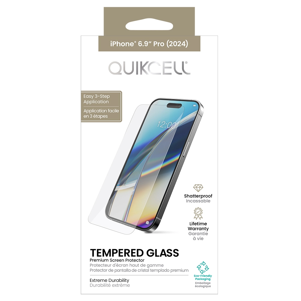 Comprar mica quikcell cristal templado iphone 16 pro max transparente | MacStore Online